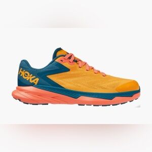 Hoka Women’s Zinal  Orange and Teal Sneakers size 6B